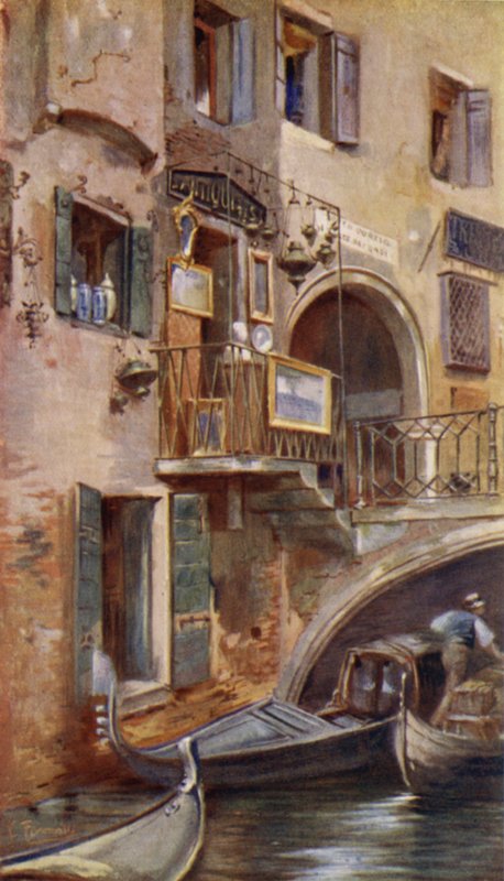 Antiquário Shop na Ponte dei Dadi, Veneza de Commendator Formilli