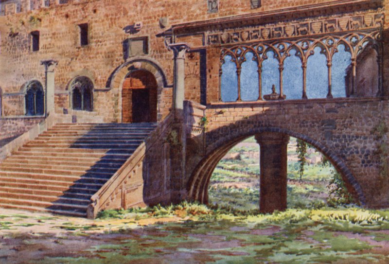 O Palácio Papal, Viterbo de Commendator Formilli