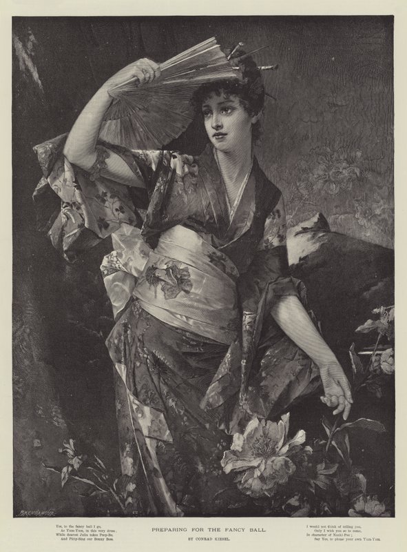 Preparando-se para o baile chique de Conrad Kiesel