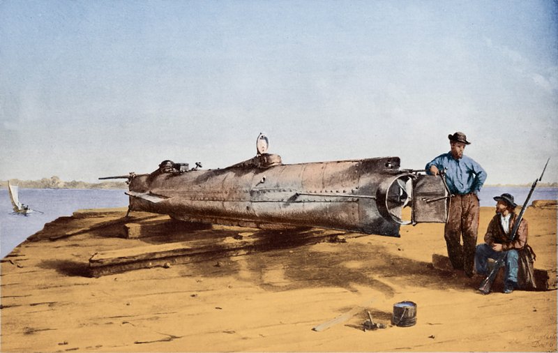 Submarino Confederado, Hunley de Conrad Wise Chapman