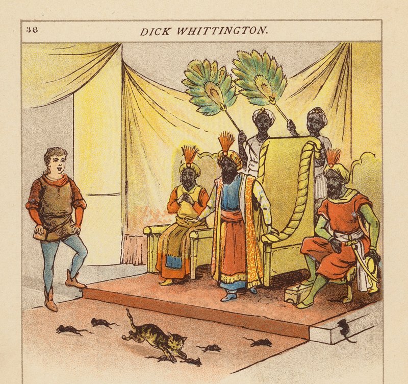 Dick Whittington (litografia a cores) de Constance Haslewood