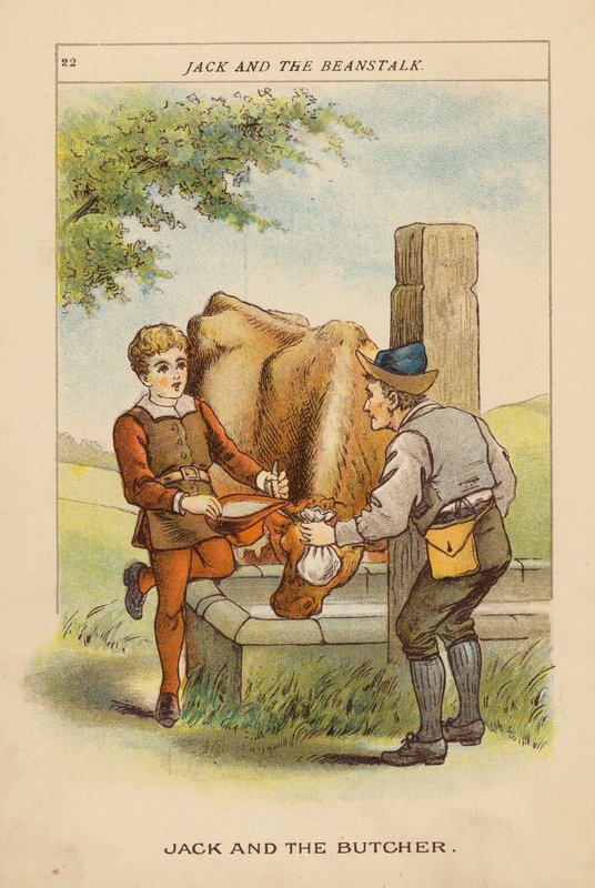 Jack and the Beanstalk (litografia a cores) de Constance Haslewood