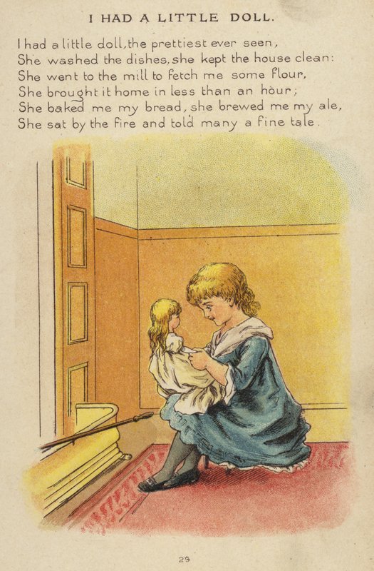 Rima de berçário: Eu tive uma boneca (chromolitho) de Constance Haslewood