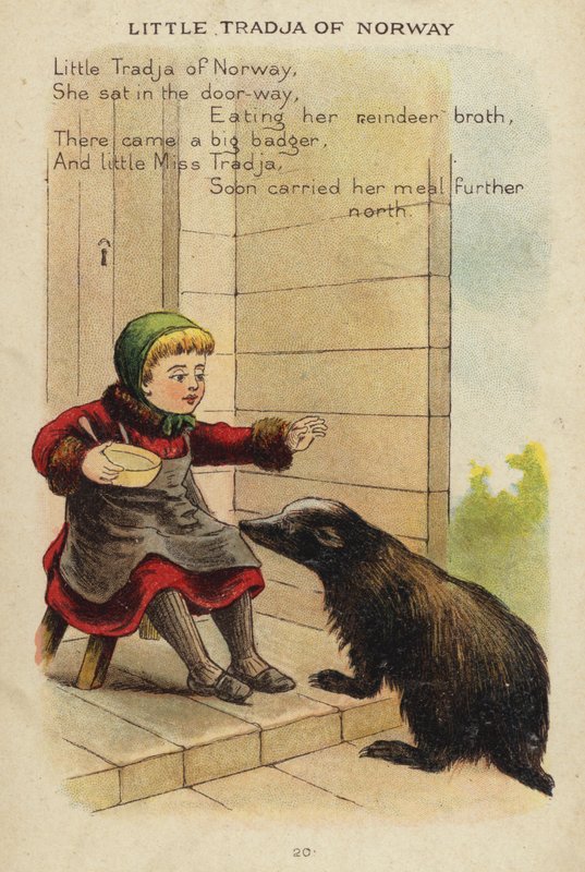 Rima de berçário: Little Tradja Of Norway (chromolitho) de Constance Haslewood