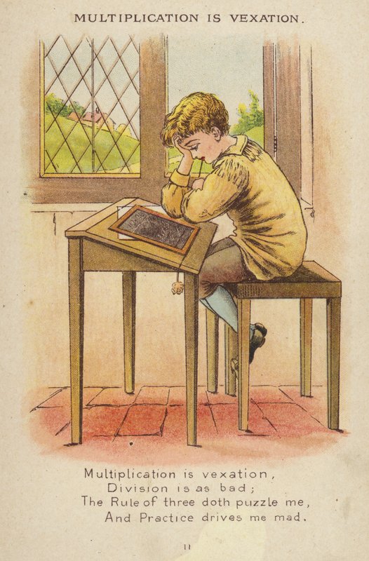 Rima de berçário: Multiplicação é Vexação (chromolitho) de Constance Haslewood