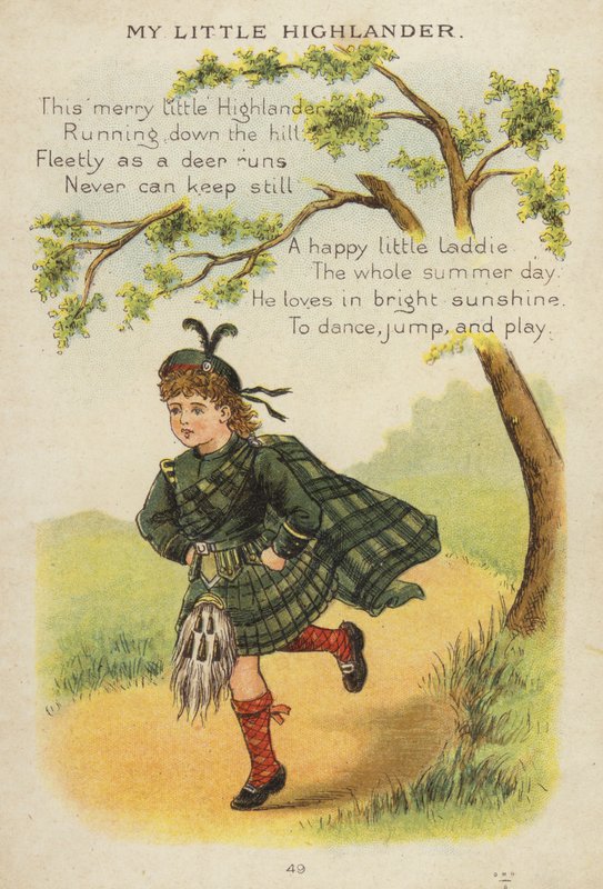 Rima de berçário: My Little Highlander (chromolitho) de Constance Haslewood