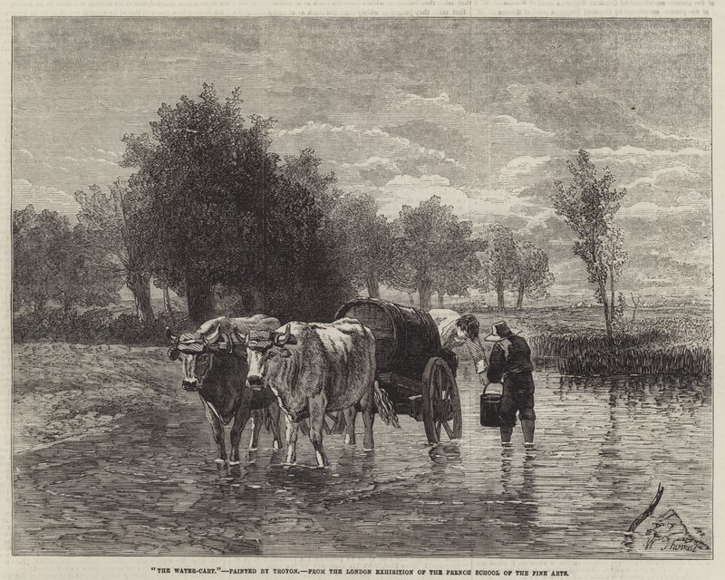 O carrinho de água de Constant Emile Troyon