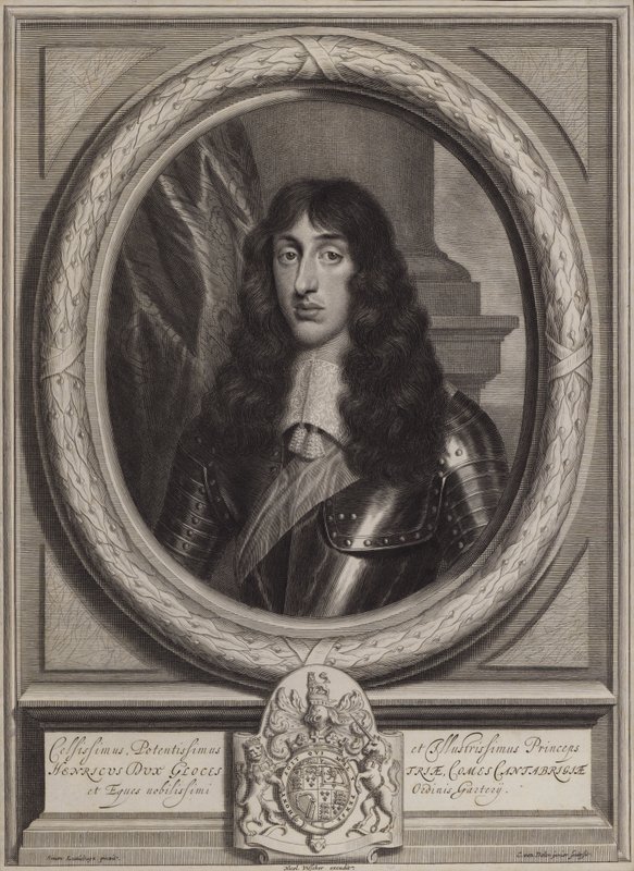 Henry Stuart, Duque de Gloucester, filho mais novo do Rei Carlos I (gravura) de Cornelis II Van Dalen