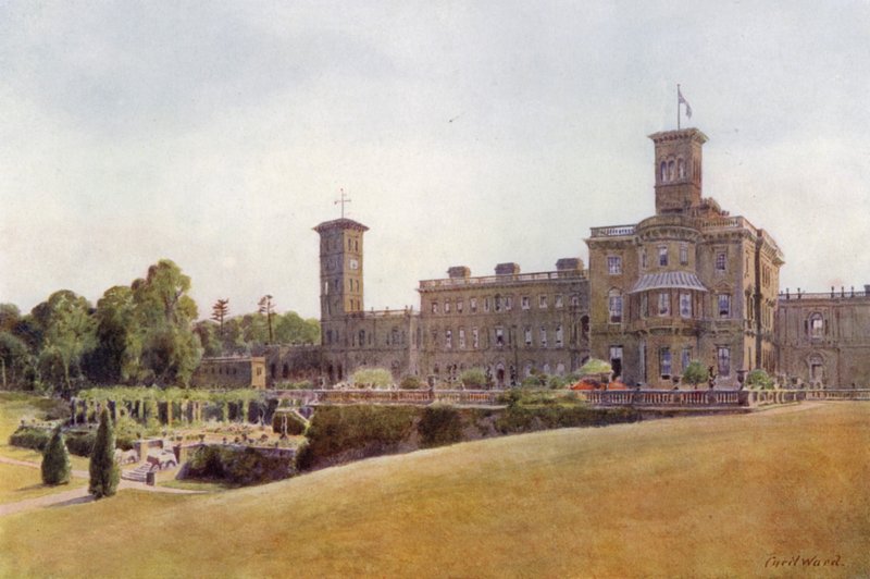 Osborne House and Terraces (lito colorido) de Cyril Ward