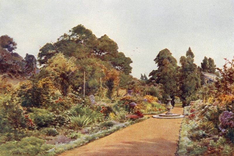 O Caminho do Centro, Claremont, olhando para Norte (cor litho) de Cyril Ward
