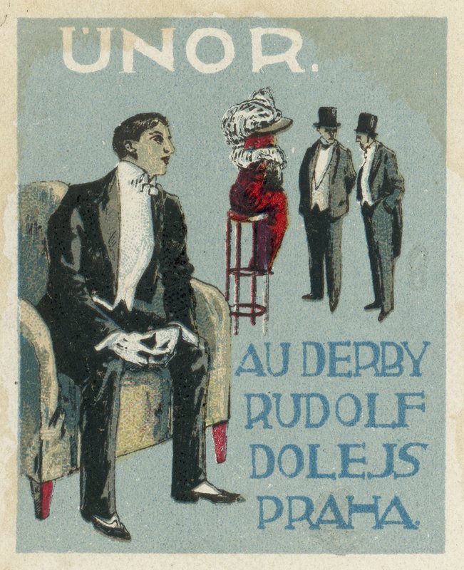 Fevereiro. Au Derby Rudolf Dole moda, Praga de Czech School