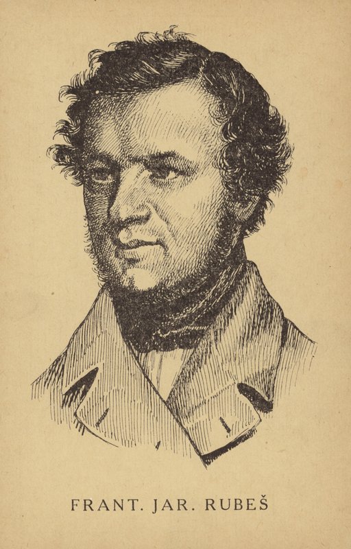 Frantisek Jaromir Rubes (1814-1853), advogado, escritor e dramaturgo tcheco de Czech School