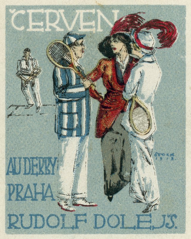 Junho. Au Derby Rudolf Dole moda, Praga de Czech School