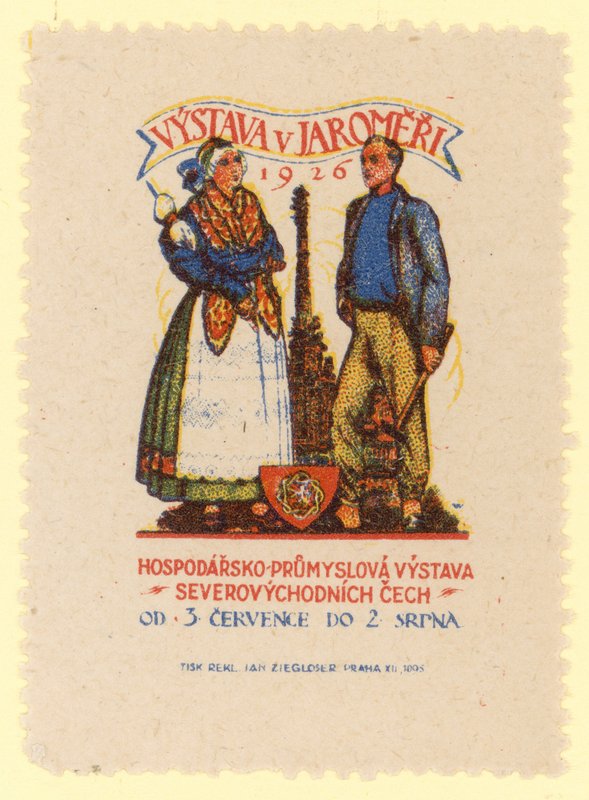 Exposição Econômica e Industrial da Nordeste da Boêmia, Jaromer, Tchecoslováquia, 1926 de Czech School