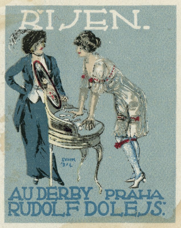 Outubro. Au Derby Rudolf Dole moda, Praga de Czech School