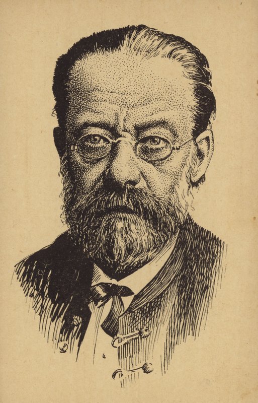 Retrato de Bedrich Smetana de Czech School