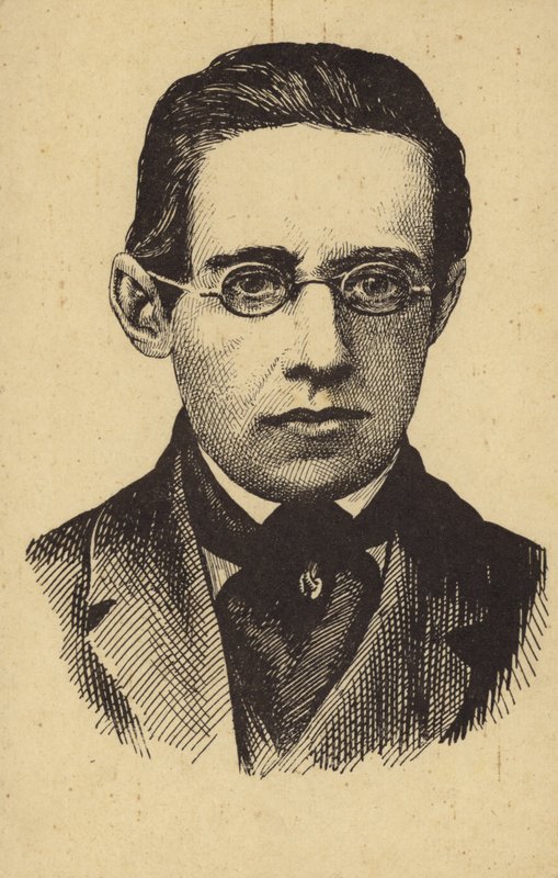 Retrato de Bedrich Smetana de Czech School