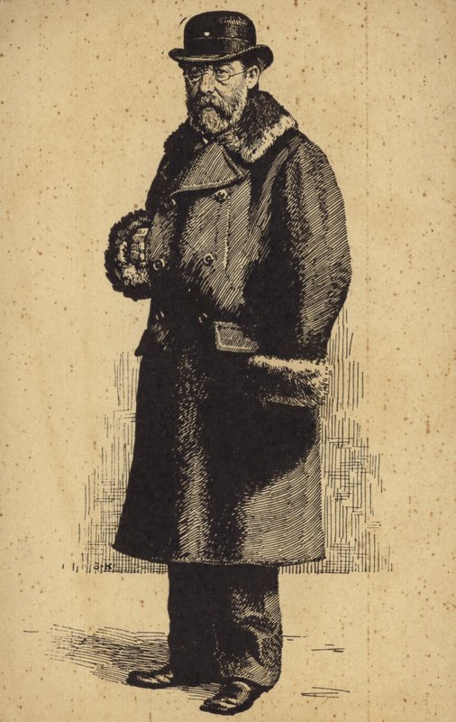 Retrato de Bedrich Smetana de Czech School