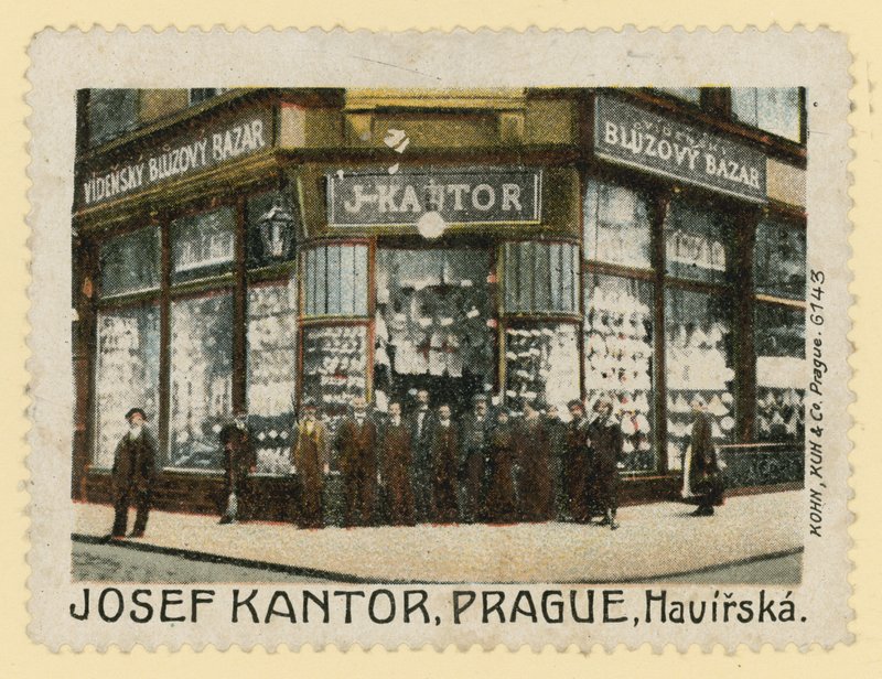 Frente de loja de Josef Kantor, Praga de Czech School