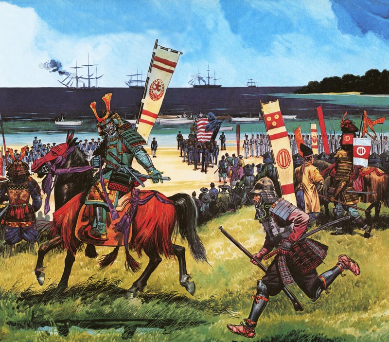 Americanos chegam à atual Baía de Tóquio em 8 de julho de 1853 de Dan Escott