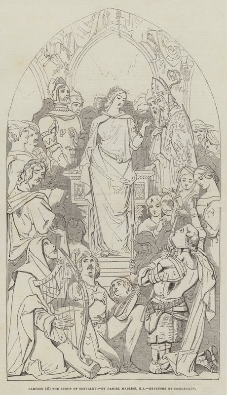 Desenhos animados, o espírito de cavalheirismo de Daniel Maclise
