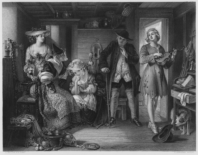 Uma Cena de Midas, da foto da Coleção Real (gravura) de Daniel (after) Maclise