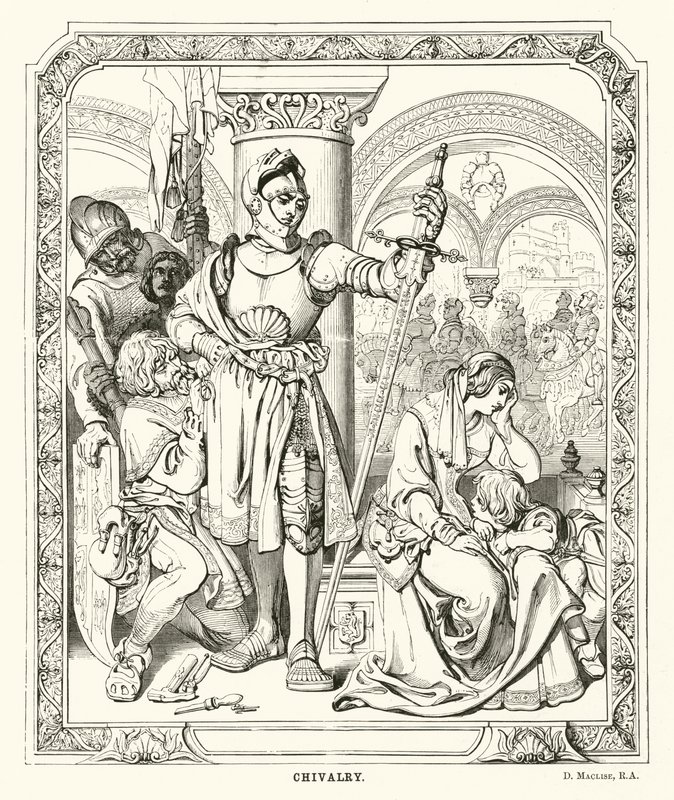 Cavalaria (gravura) de Daniel (after) Maclise