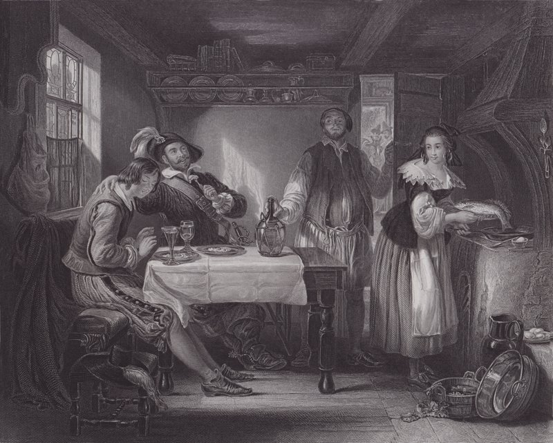 Gil Blas na Pennaflor (gravura) de Daniel (after) Maclise