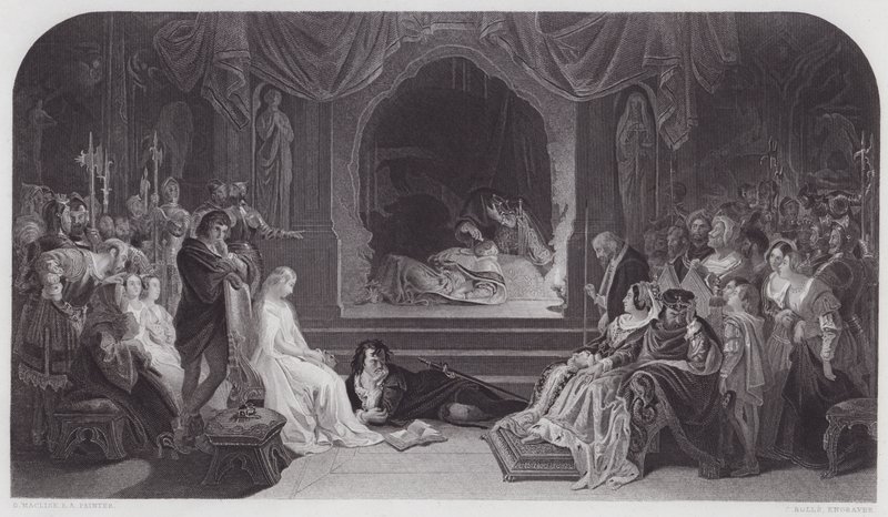 Hamlet (gravura) de Daniel (after) Maclise