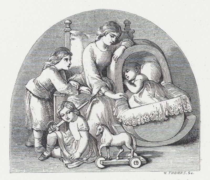 Ilustração para o poema de Tennyson, A Princesa (gravura) de Daniel (after) Maclise