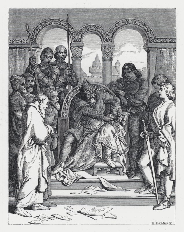 Ilustração para o poema de Tennyson, A Princesa (gravura) de Daniel (after) Maclise