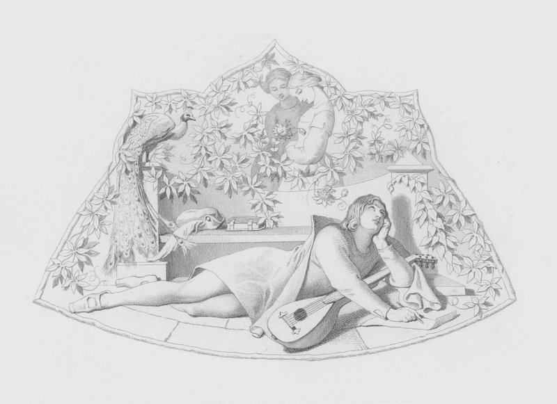 Shakespeare, The Lover (gravação) de Daniel (after) Maclise