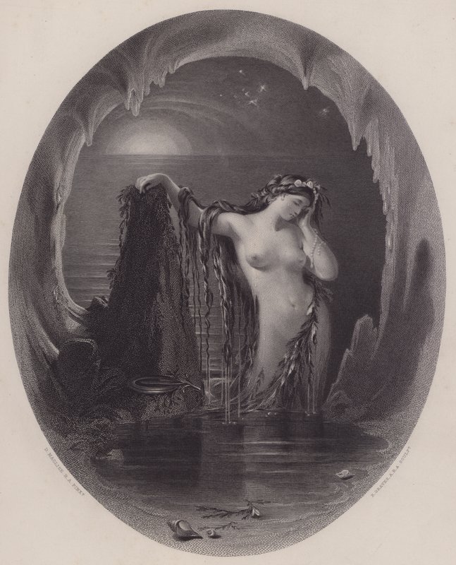 A Origem da Harpa (gravura) de Daniel (after) Maclise