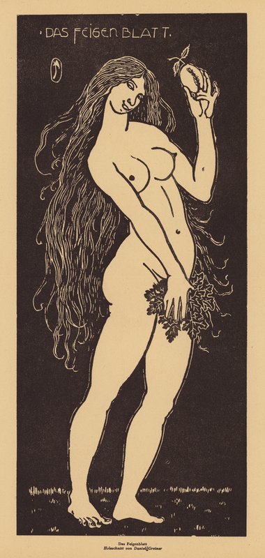 A folha de figueira (xilogravura) de Daniel Greiner