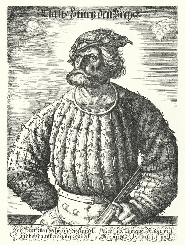 Kunz von der Rosen, bobo da corte do Sacro Imperador Romano Maximiliano I de Daniel Hopfer