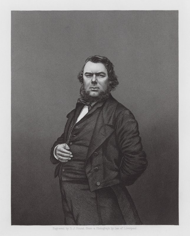 Hugh Stowell Brown, pregador cristão e reformador social de Manx (gravura) de Daniel John. Pound