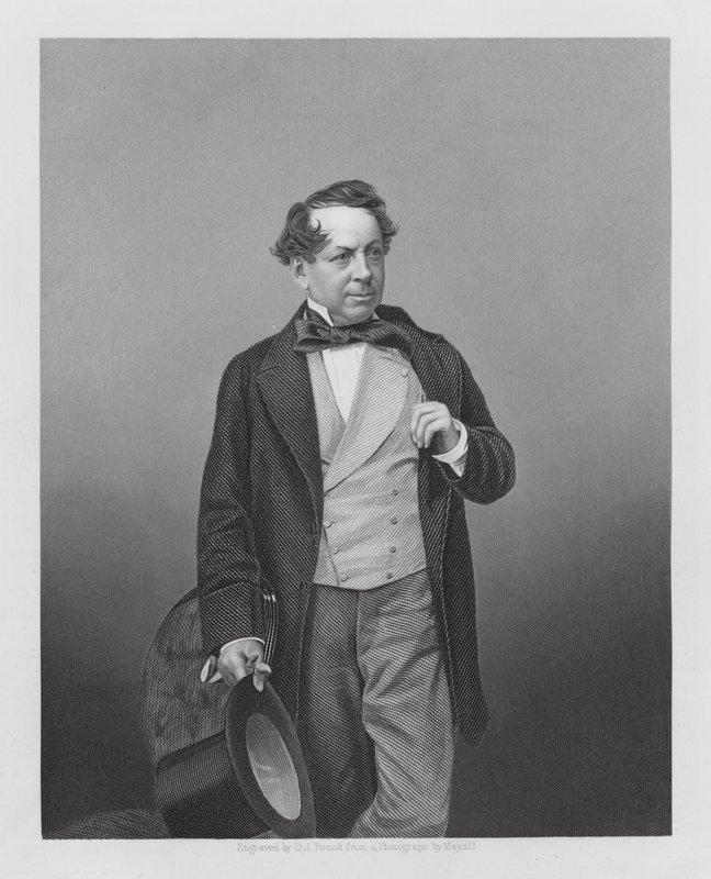 John Baldwin Buckstone, ator e dramaturgo inglês (gravura) de Daniel John. Pound