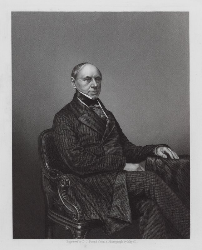 Philipp von Brunnow, diplomata russo (gravura) de Daniel John. Pound