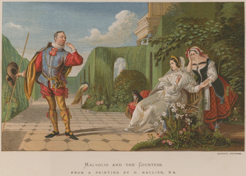 Malvolio e a condessa de Daniel Maclise