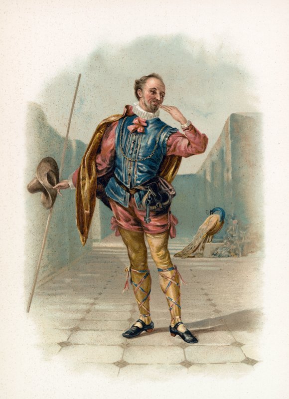 Malvolio da duodécima noite de Daniel Maclise