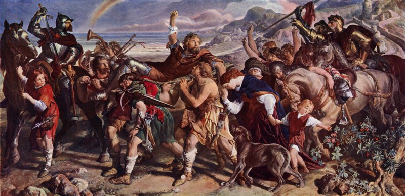 Os Condes de Desmond e Ormond de Daniel Maclise