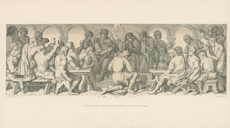 William Confere a Haroldo a Dignidade de um Cavaleiro Norman de Daniel Maclise