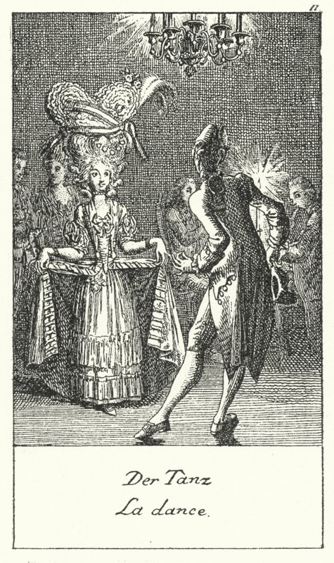 A Dança (gravura) de Daniel Nikolaus (after) Chodowiecki