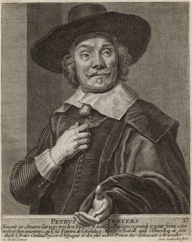 Retrato de Pieter Snayers de Daniel van Heil