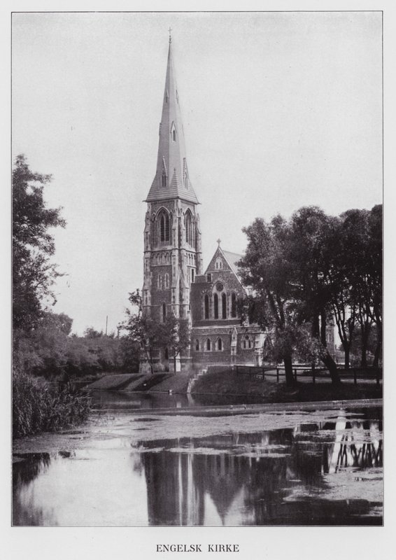 Kjobenhavn / Copenhagen: Igreja Inglesa (foto a p/b) de Danish Photographer