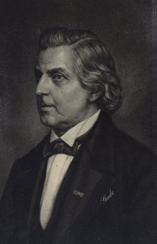 Niels Wilhelm Gade, compositor dinamarquês, maestro, violinista, organista e professor (1817-1890) de Danish School