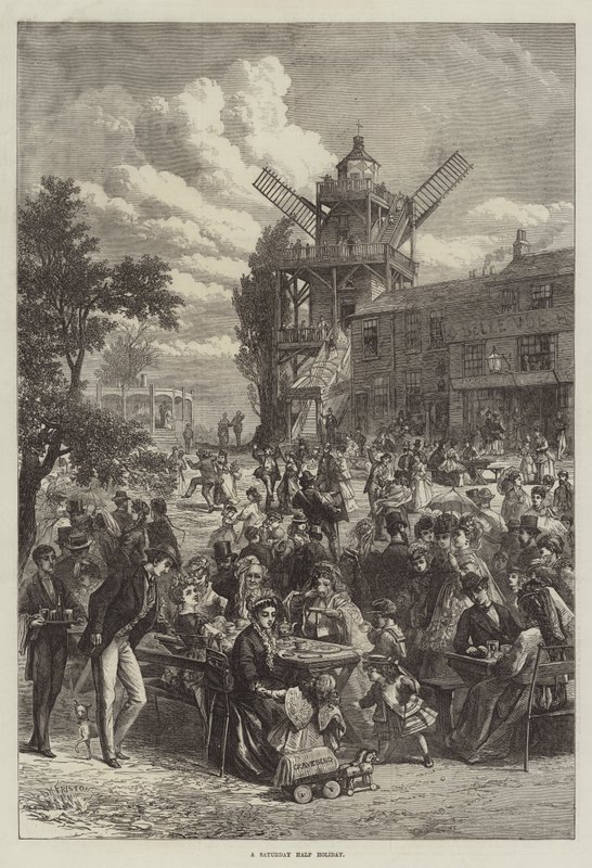 Um feriado de sábado meio de David Henry Friston