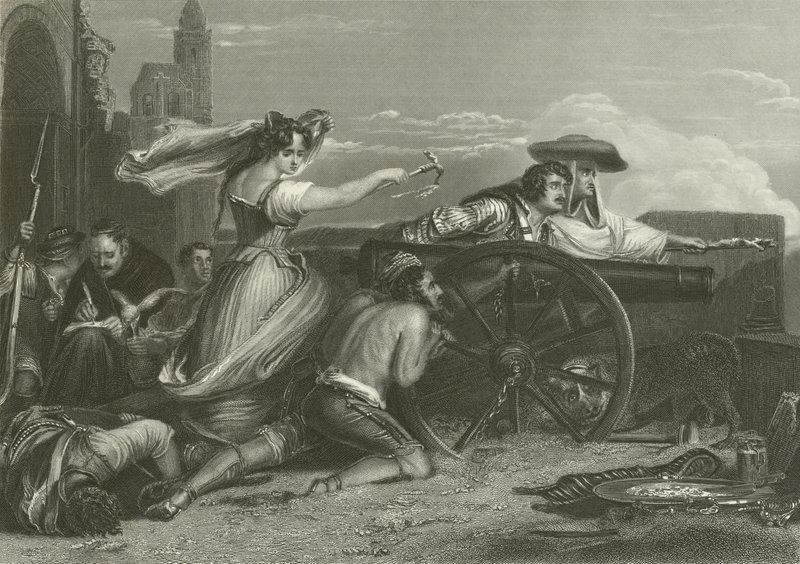 A Defesa de Saragoça, Espanha, 1808 de David Wilkie