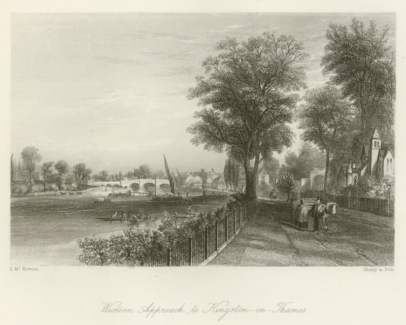 Aproximação Ocidental a Kingston-on-Thames de David Hall McKewan