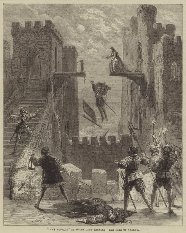 Amy Robsart no teatro Drury-Lane, o destino de Varney de David Henry Friston